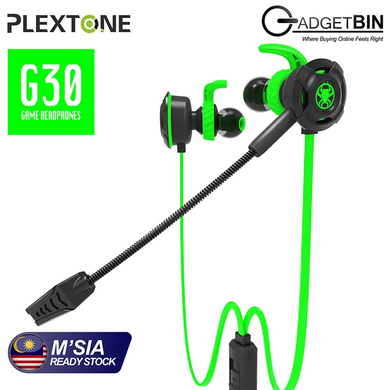 PLEXTONE Gaming Headset G30 Earphone with Long Dual Microphone Headphone Noise Cancelling Computer Battlegrounds Game Shopee Malaysia