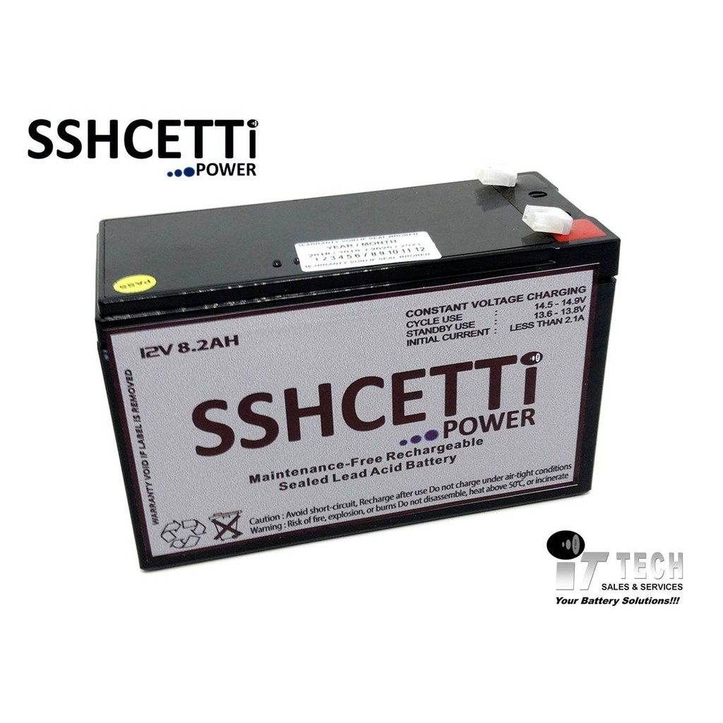 12V 8.2/ 8.5 AH SEALED LEAD ACID BATTERY (compatible To Prolink UPS ...