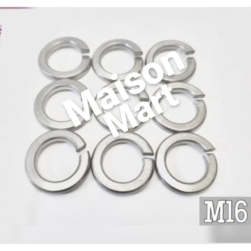 M16 Ring Per Stainless Steel 304 SS304 WL Spring Lock Washer 16mm ...