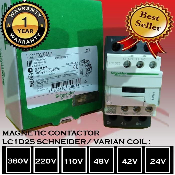 Components | Lc1d25m7 Schneider Contactor Lc1D25 Schneider Made Indo ...