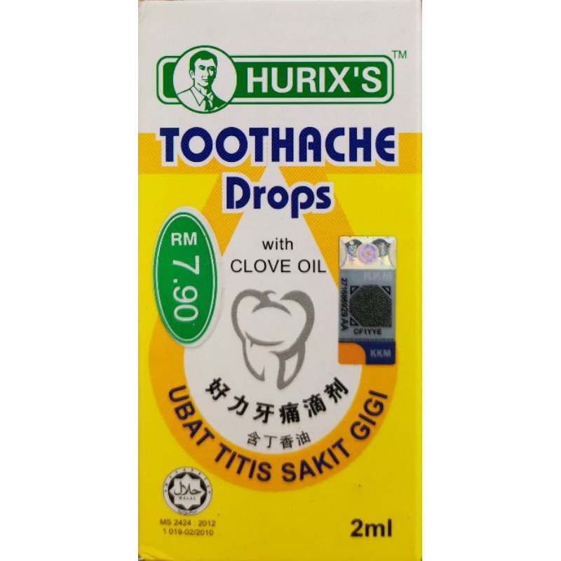 Hurixs Toothache Drops 2ml Ubat Titis Sakit Gigi Shopee Malaysia