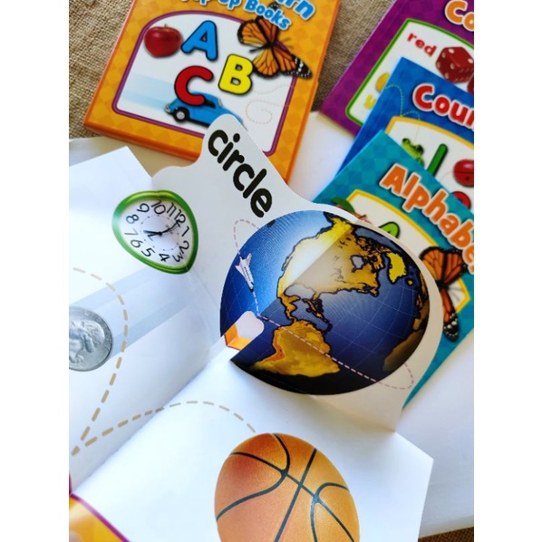 POP UP BOOK SET LEARN ALPHABET, COUNTING SHAPES AND COLOURS. BUKU SET ...