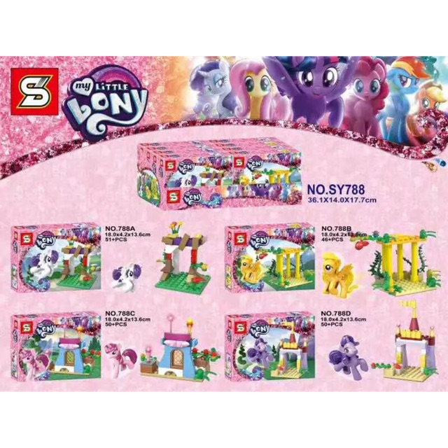 My little best sale pony lego set