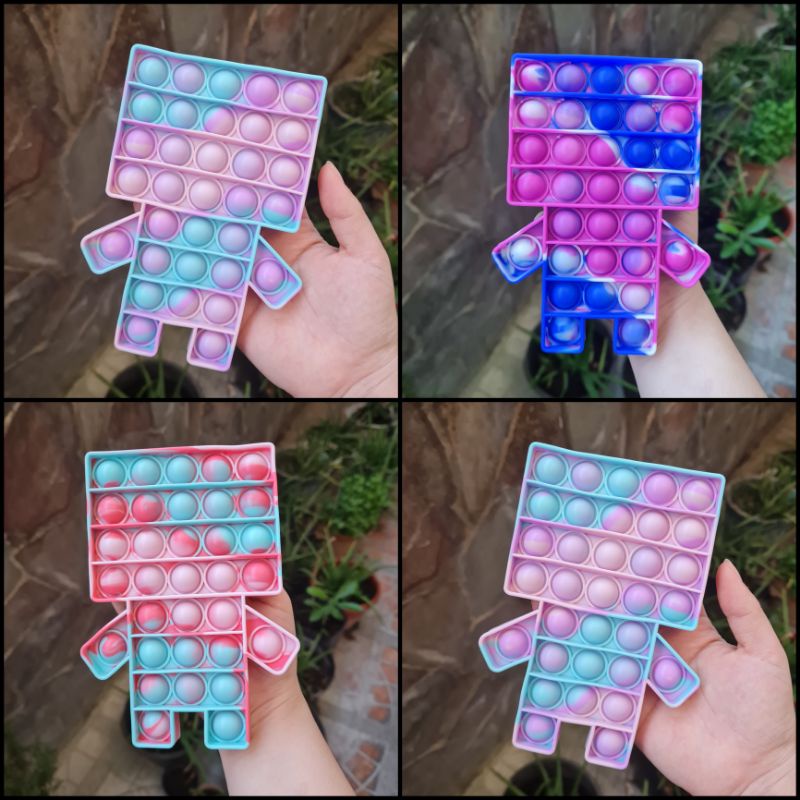 Pop it robot toy gradation sugus unicorn stress relief popit | Shopee ...
