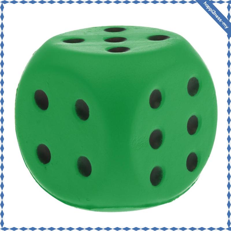 Fashion home 6cm Sponge Dice Foam Dice Child Teaching Green | Shopee ...