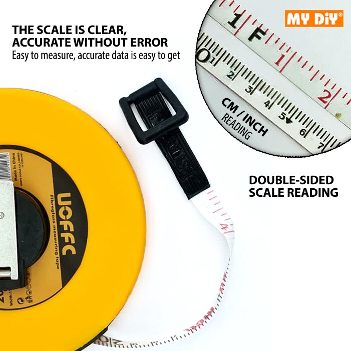 MYDIYHOMEDEPOT - 10M 20M 30M 50M UOFFC Fiberglass Measuring Tape ...