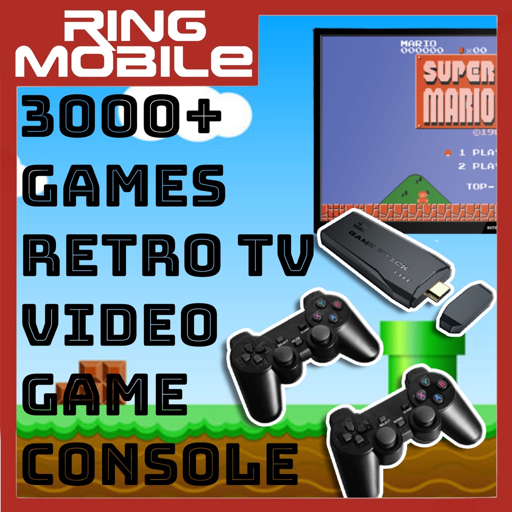 READY STOCK] 3000+ Games / 32GB Retro TV Video Game Console with Dual 2.4G  Wireless Controller Gamepad | Shopee Malaysia