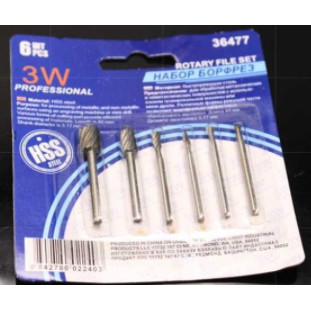 6PCS ROTARY FILE SET/3W PROFESSIONAL#36477 | Shopee Malaysia