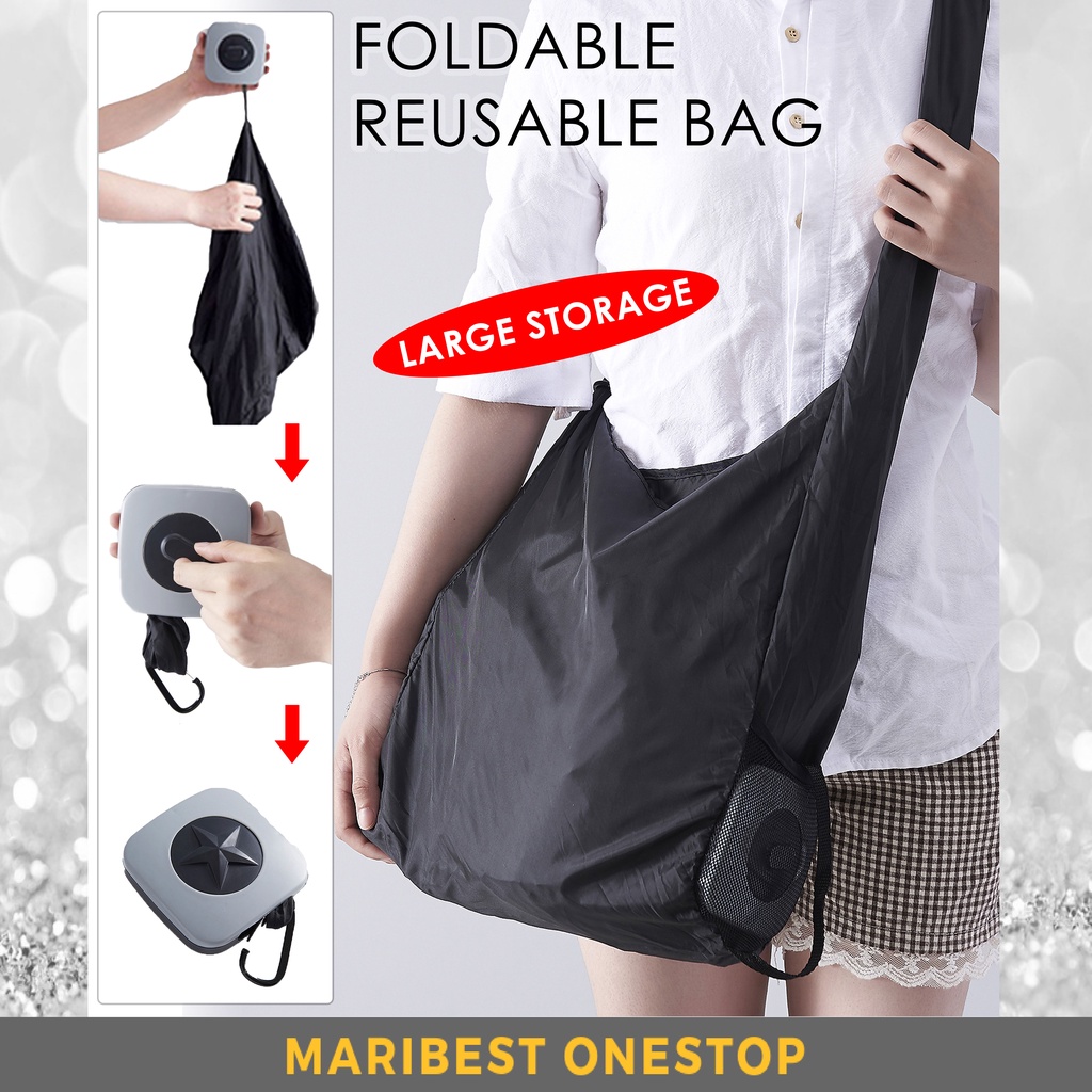 Folding Shopping Bag Eco Bag Foldable Grocery Shopping Bag Reusable ...
