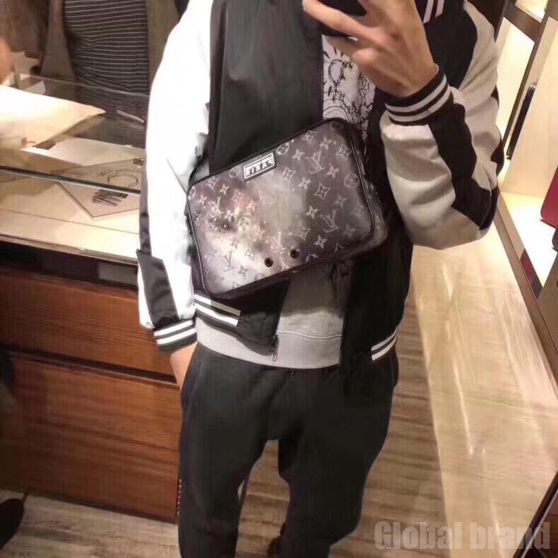 M44165 Louis Vuitton 2019 Spring Men Monogram Galaxy Alpha Messenger Bag