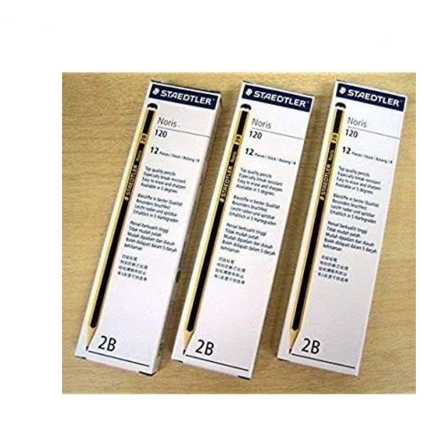 STAEDTLER Noris School 121-2B - Matite In Grafite Grado 2B, Confezione Da 12 - Legno Sostenibile