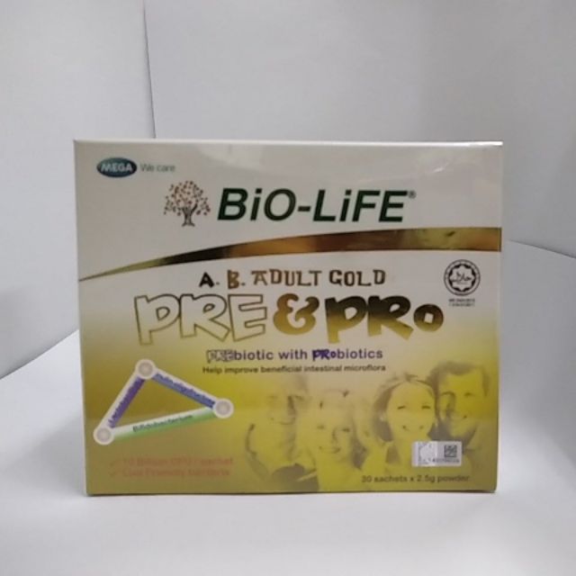 BIO-LIFE A.B. ADULT GOLD PRE & PRO 30SACHETS X 2 | Shopee Malaysia