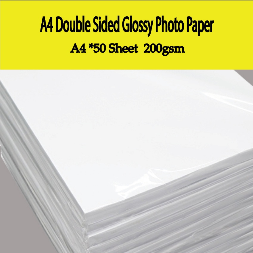 Ready Stock A4 Double Sided Inkjet Photo Glossy Paper 180gsm 200 Gsm 260 Gsm 300 Gsm Ppa4 02 4576