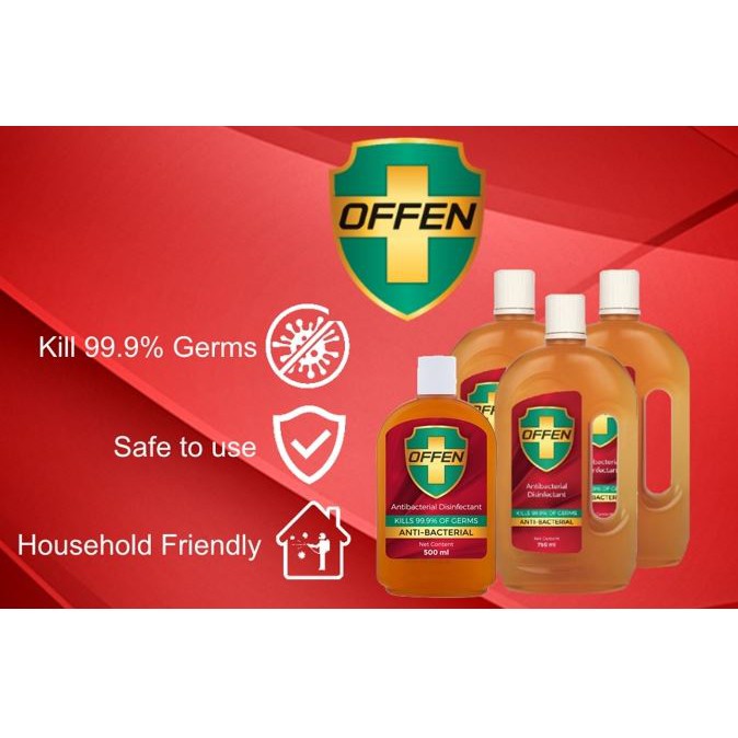 OFFEN ANTISEPTIC ANTIBACTERIAL LIQUID (SAME AS DETTOL) Shopee Malaysia