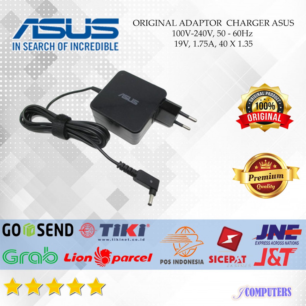 Original Asus Vivobook X200MA X200M 19V 1.75A Laptop Charger Adapter