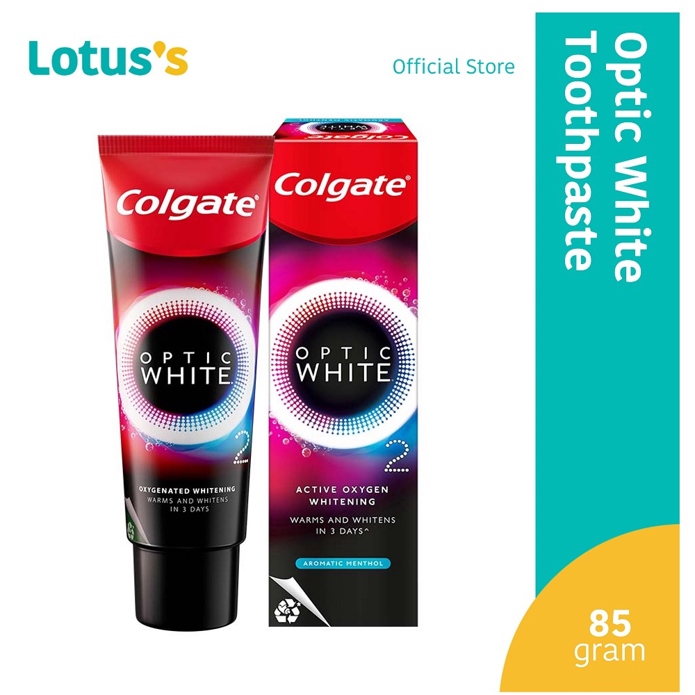 Colgate Optic White O2 Whitening Toothpaste 85g | Shopee Malaysia