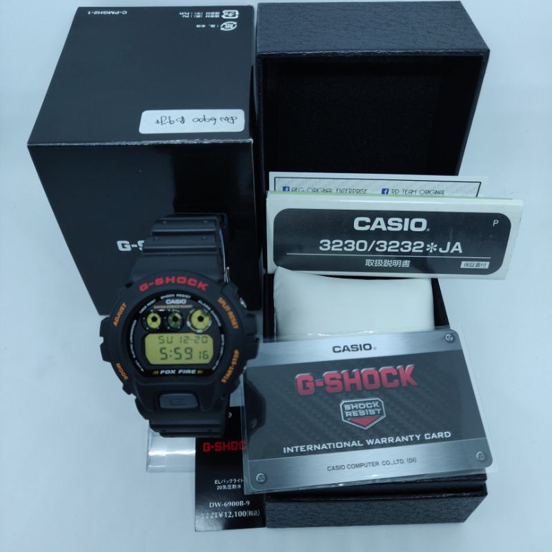 CASIO G-SHOCK DW-6900B-9 - FOX FIRE JAPAN SET