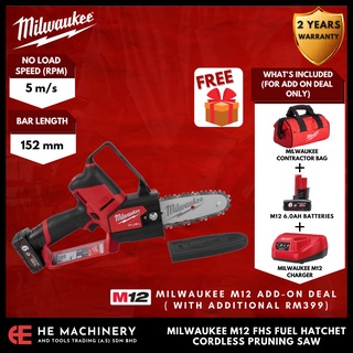 Milwaukee M Fhs Fuel Hatchet Cordless Pruning Saw Shopee Malaysia