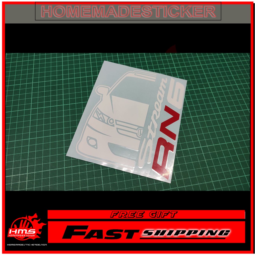 HONDA STREAM RN6 CAR STICKER DECAL 1 PCS | Shopee Malaysia
