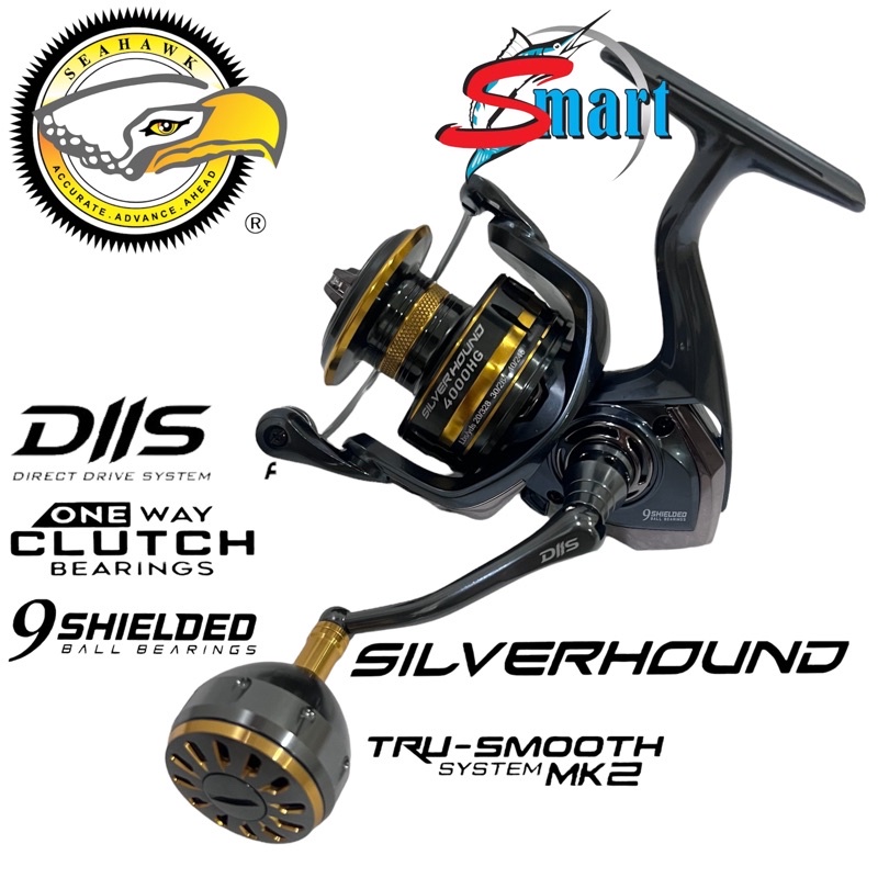 SEAHAWK SILVERHOUND SPINNING REEL NEW 2022 | Shopee Malaysia