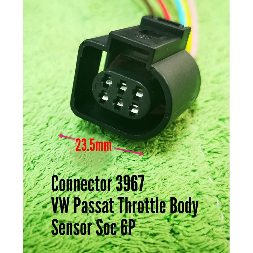 VW PASSAT THROTTLE BODY SENSOR SOCKET 6PIN CONNECTOR 3967 | Shopee Malaysia