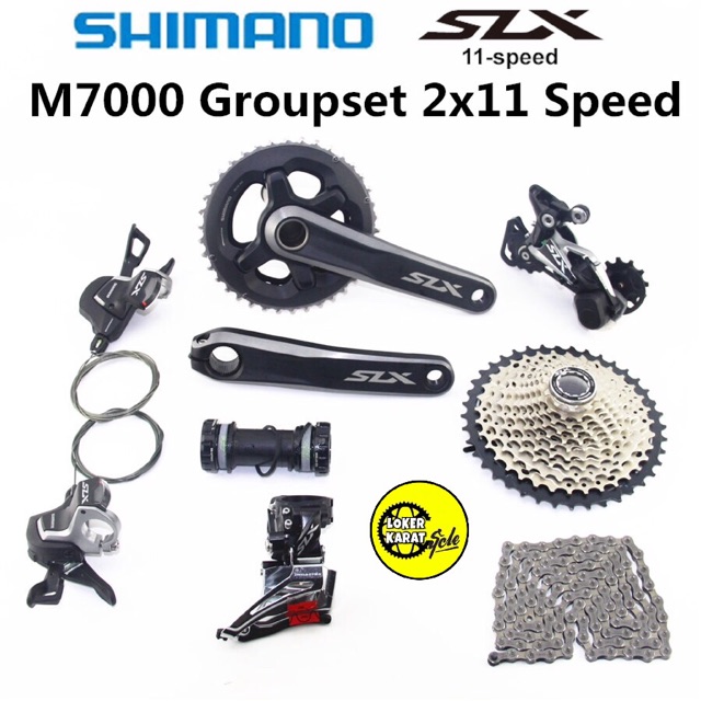 Slx 2x11 best sale groupset