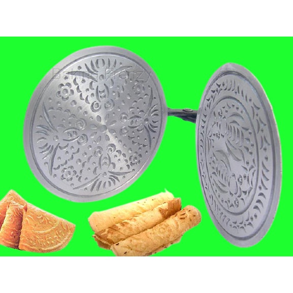 CNY Acuan Kuih Kapit Krumkake Waffle Cookie Press Shopee Malaysia
