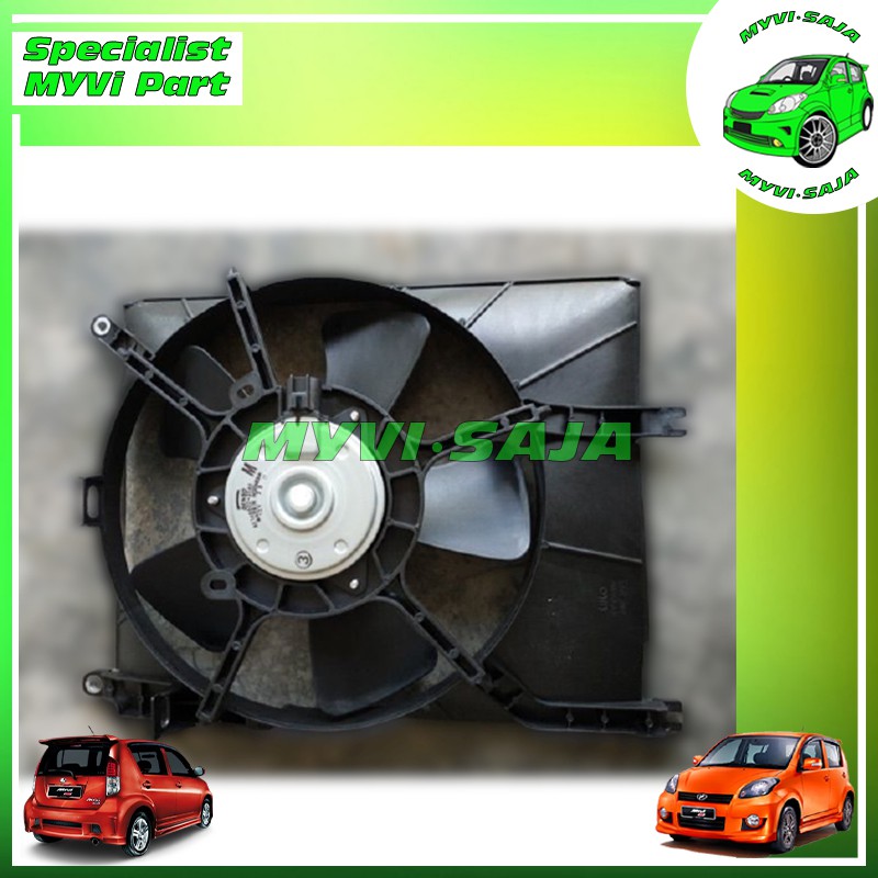 RADIATOR MOTOR FAN ASSEMBLY FOR PERODUA MYVI OLD MODEL MODIFIED BIGGER ...