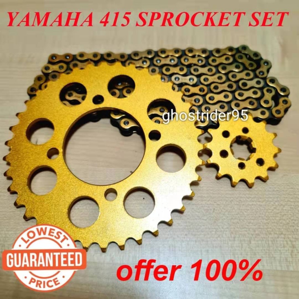 LC135 RXZ 415 SPROCKET SET Y110SS Y125ZR Y125Z Y100 SRL SRL110 LC YTZ5S