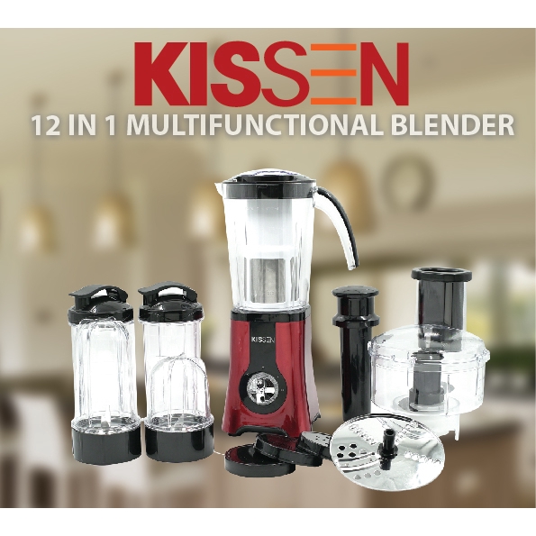 READY STOCK Kissen Multi functional Blender with Food Processor Shopee Malaysia