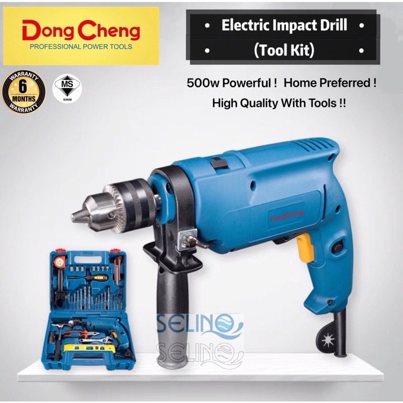 500w DONG CHENG Z1JFF0413 (DZJ0413) HAND IMPACT DRILL TOOL SET Shopee Malaysia