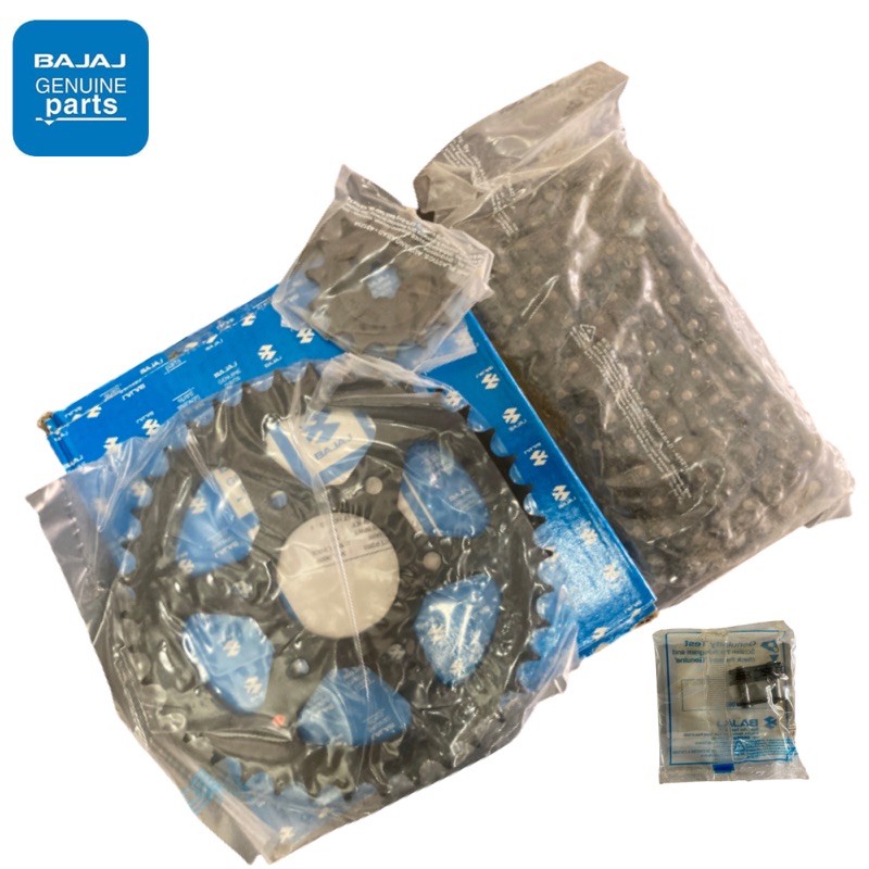 SPROCKET CHAIN SET SIZE 520 & CONNECTING CLIP NS200 RS200 PULSAR BAJAJ