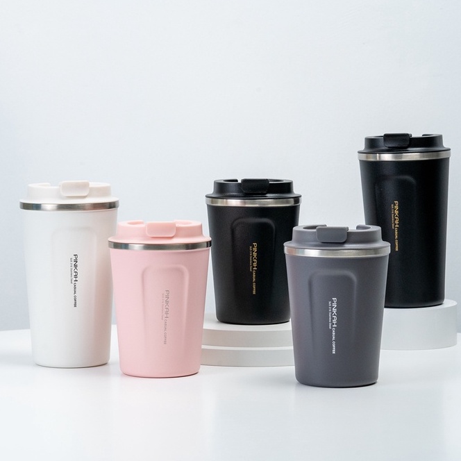 Pinkah 380ml 510ml Stainless Steel Thermo Cup Coffee Mug with