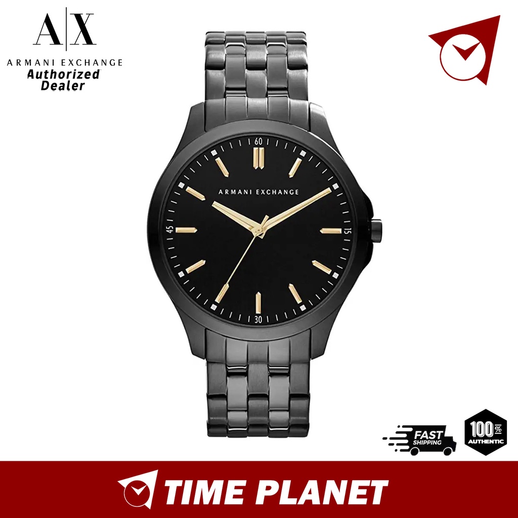 Armani Exchange Hampton Slim Stainless Steel Three Hand Watch