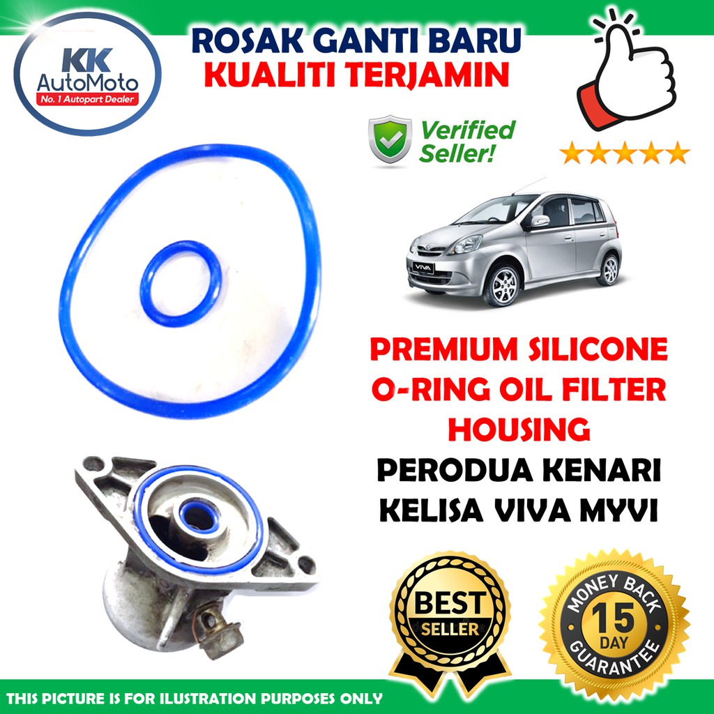 Perodua Kenari Kelisa Viva Myvi Premium Silicone Blue Oring O Ring
