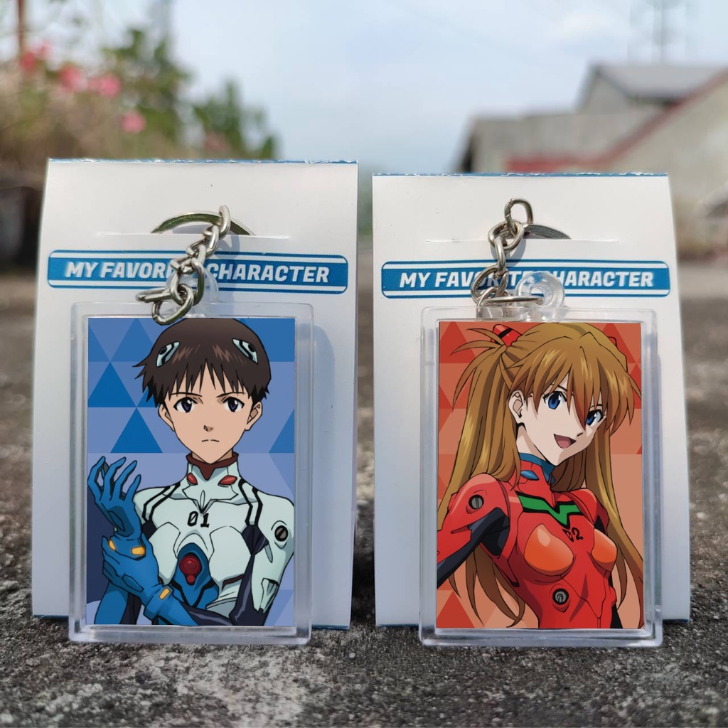 GANTUNGAN Neon Genesis Evangelion Anime Keychain - Anime Ganci ...