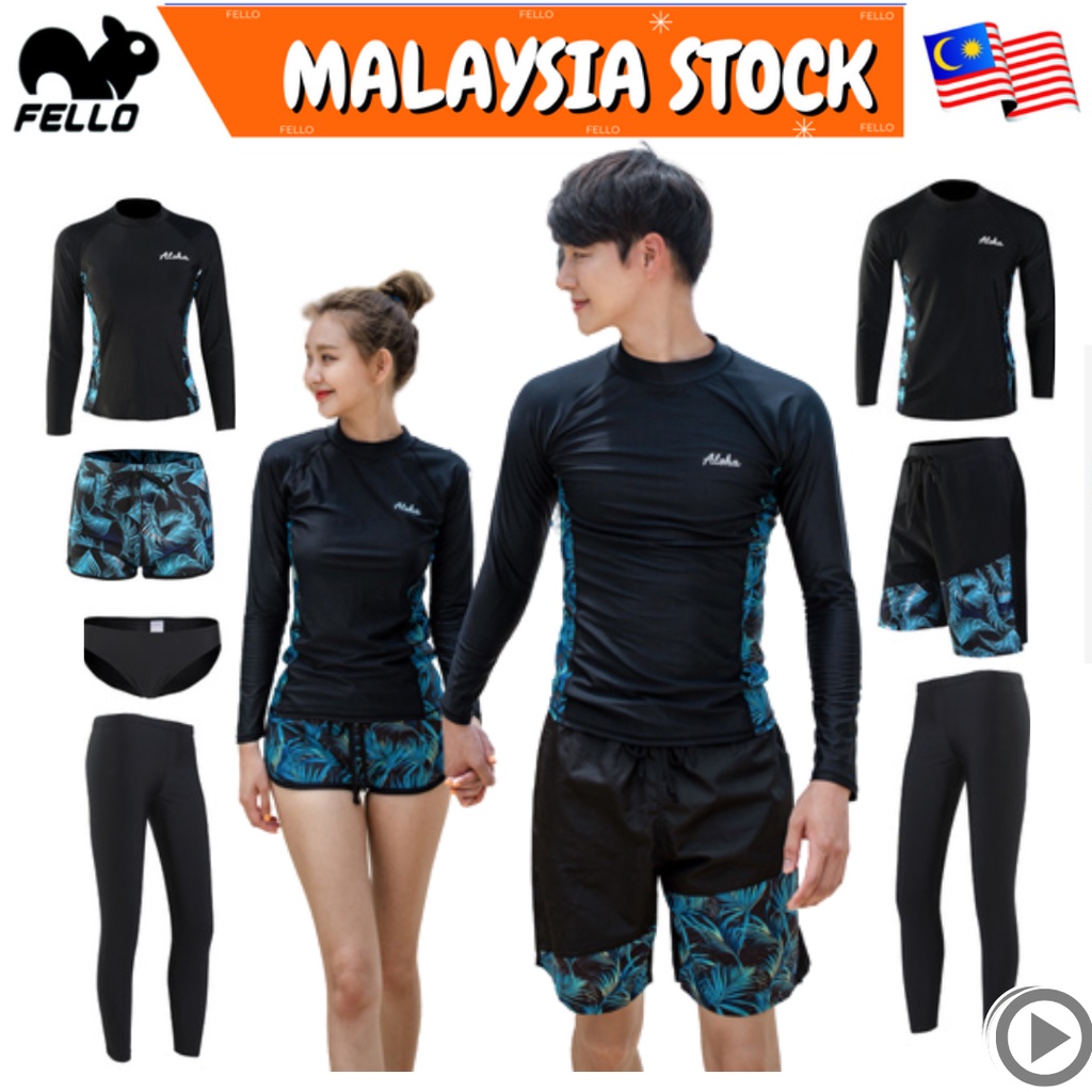 🇲🇾READY STOCK KL Rearguards Men Women Swimsuit Swimming Couple Swimwear Beach Surf snorkeling