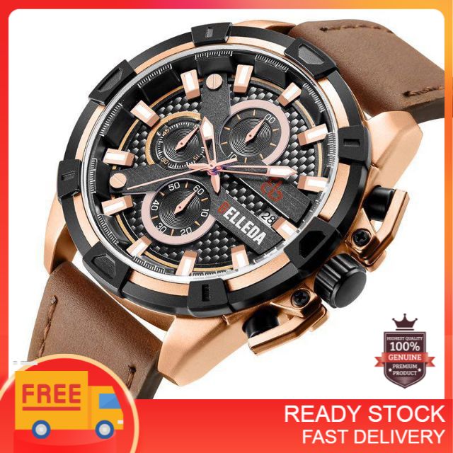 Belleda Original Chronograph Quartz Men Watch / Jam Tangan Lelaki ...