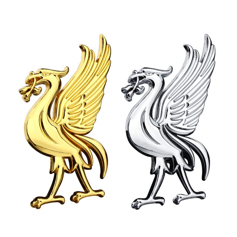 Red Army Liverpool Team Logo Liver Bird Metal Car Sticker Phoenix 3D ...