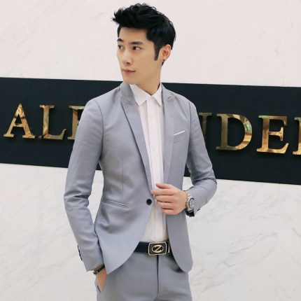 Office Wear Men Business Formal Blazer Outerwear | Shopee Malaysia