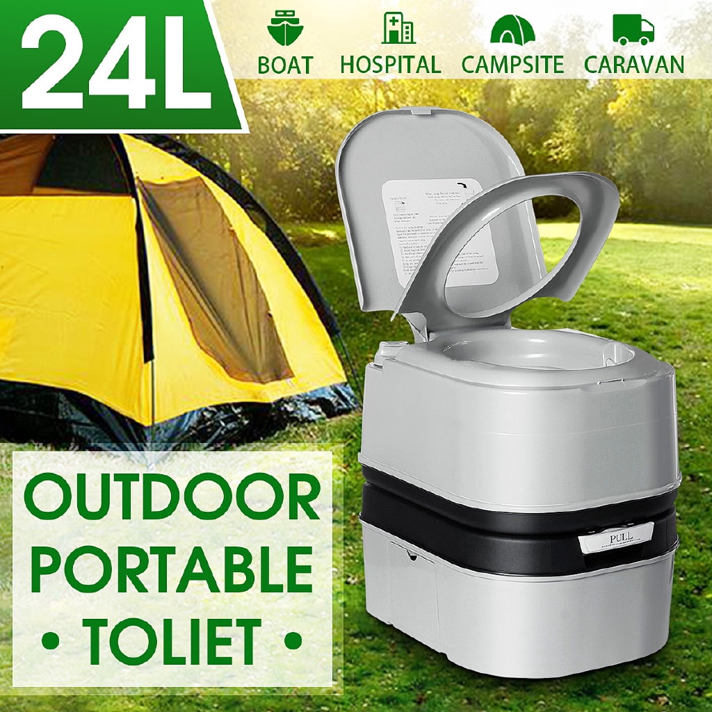 24L Portable Toilet Camping Potty Loo Outdoor Camping Caravan RV Boat  Picnic Fishing Festival Accessories Commode Movable Toilet | Shopee Malaysia