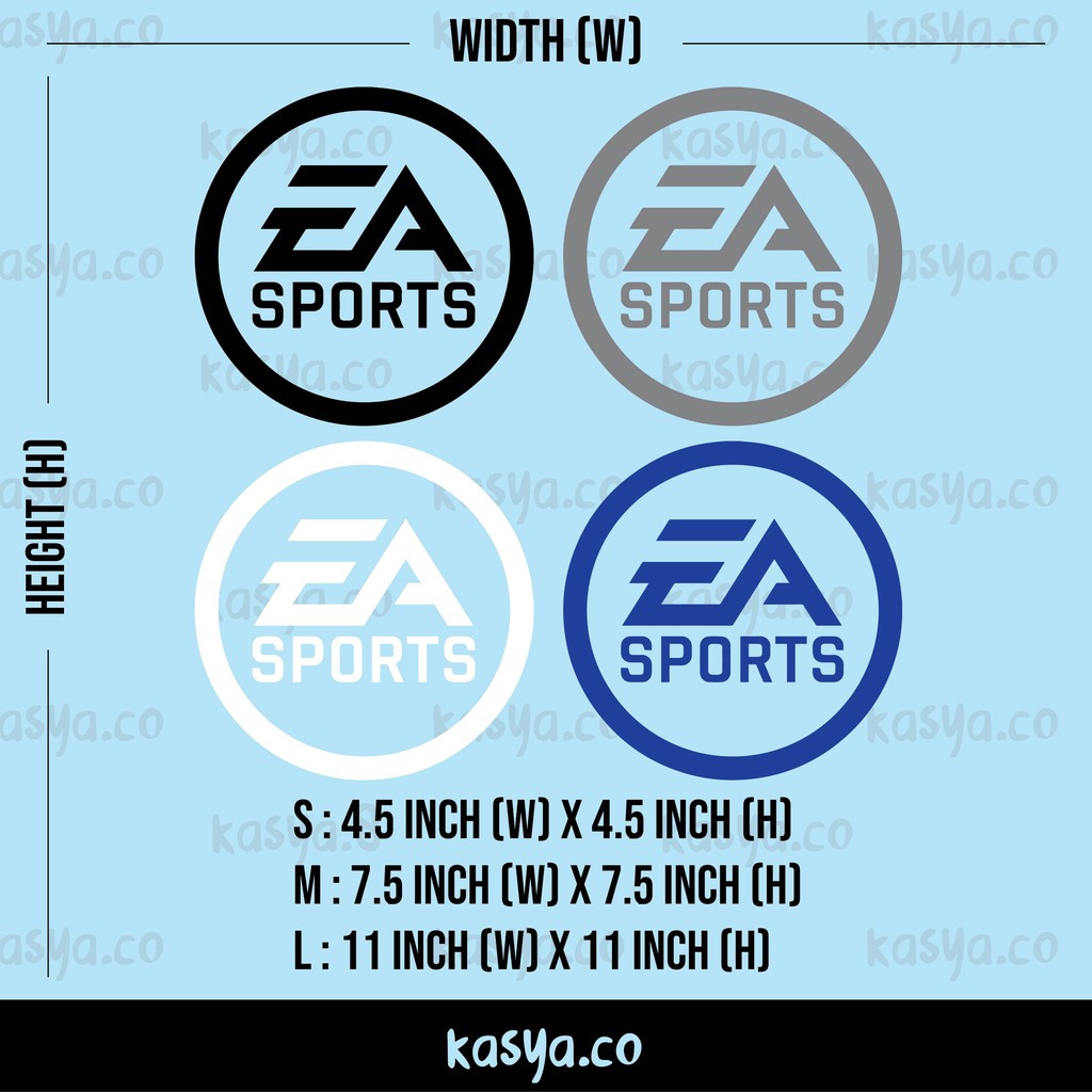 EA SPORTS LOGO vinyl sticker cutting | Shopee Malaysia