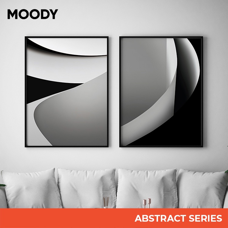 Moody Abstract Framed Poster 