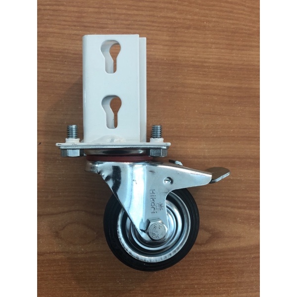 Boltless Rack Castor (3”= 75mm wheel) Storage Rack Wheel/Yellow Blue