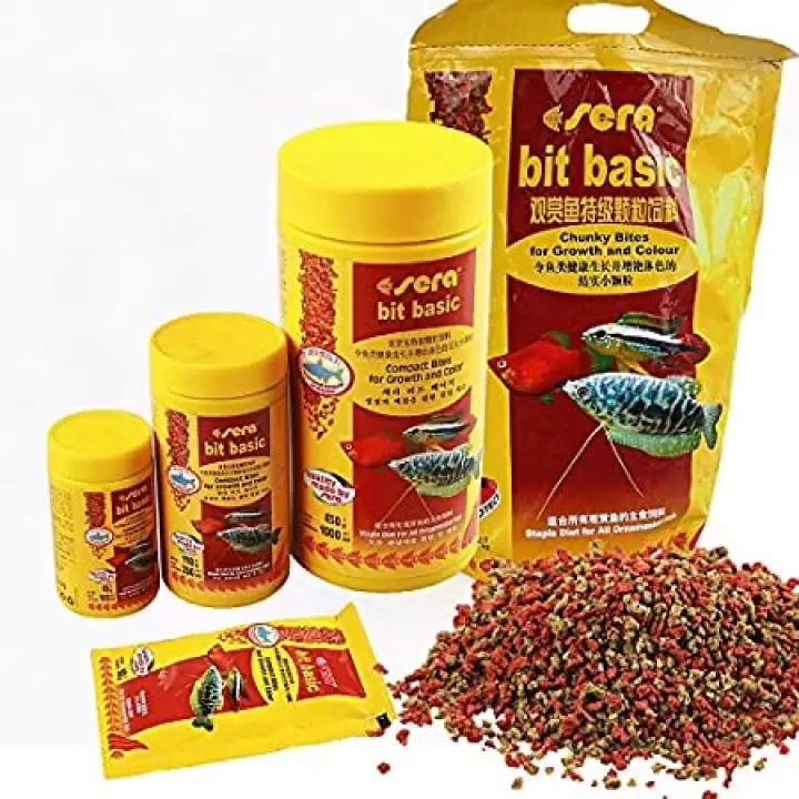 Sera Bit Basic Fish Food Pellet 100ml / 250ml (Compact Bites, For ...