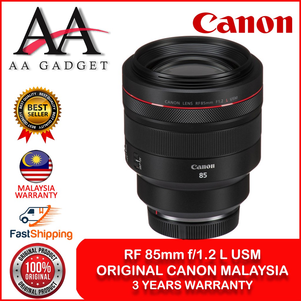Canon RF 85mm f1.2 L USM RF85MM Ship from Malaysia (Original Canon ...