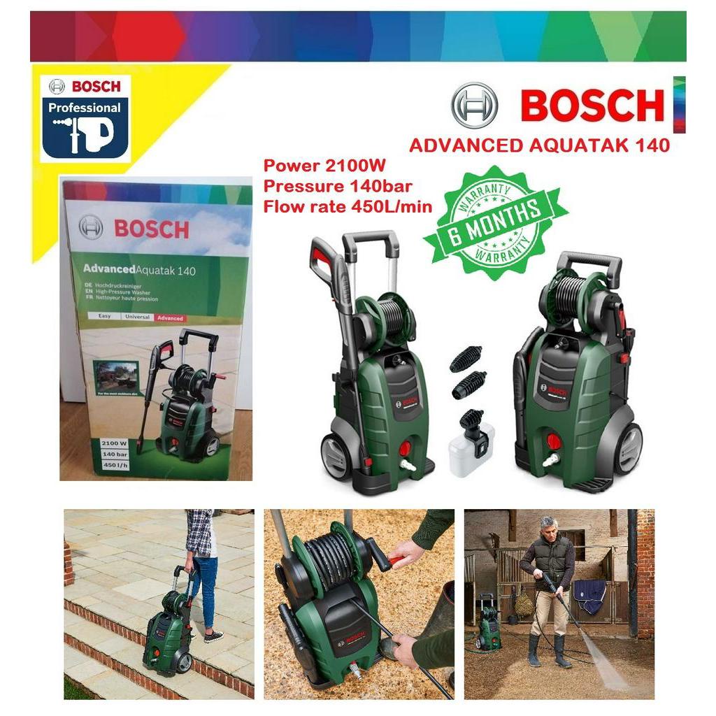 Bosch Advanced Aquatak 140Bar Heavy Duty Pressure Washer Shopee