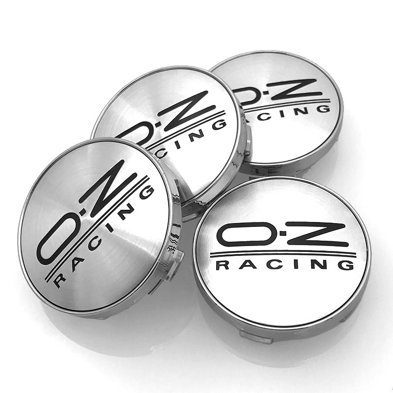 4x 60mm OZ Hubcaps Wheel Center Caps Hub Covers Sliver