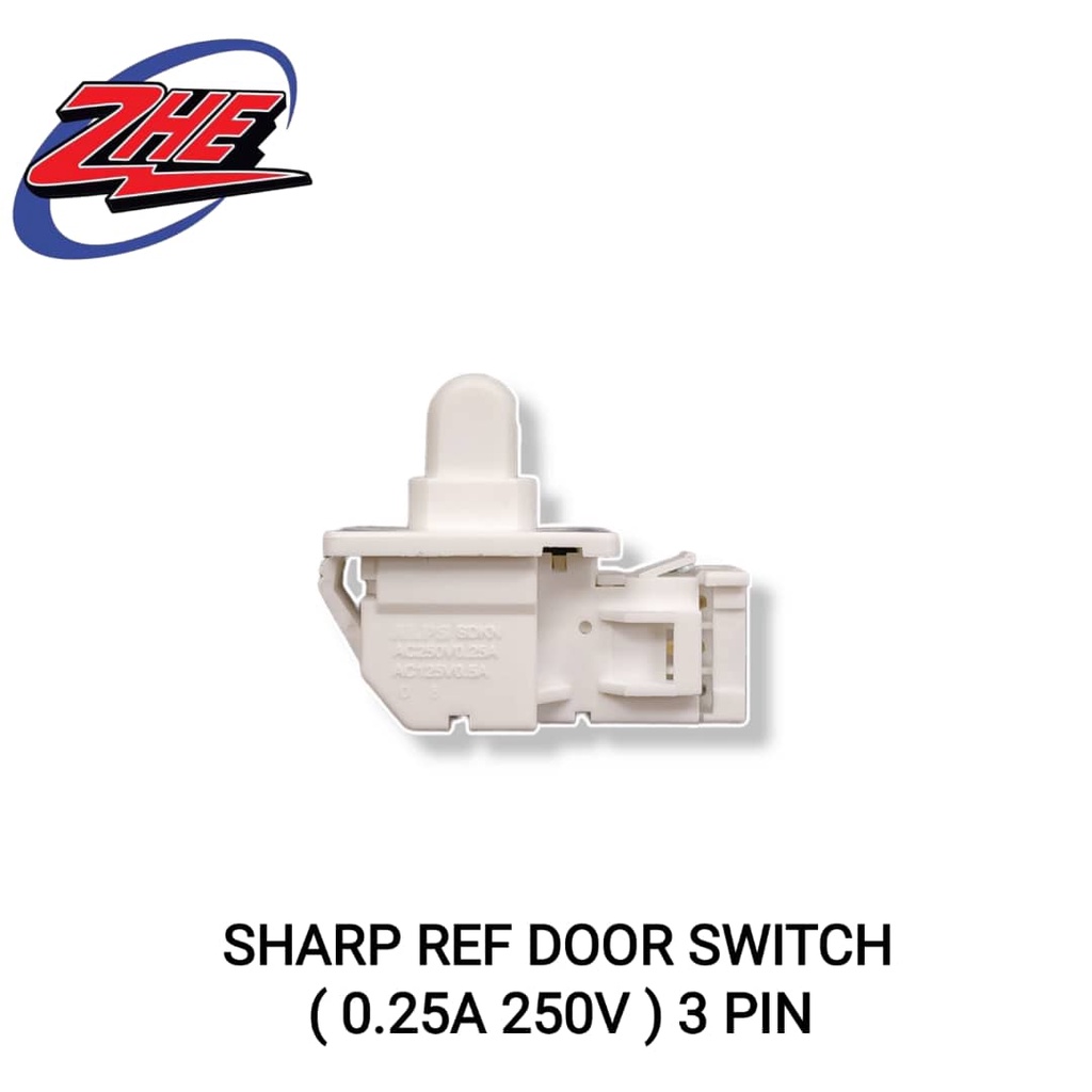 SHARP REFRIGERATOR DOOR SWITCH 3 PIN QSW-PA092CBZA / FRIDGE DOOR SWITCH ...