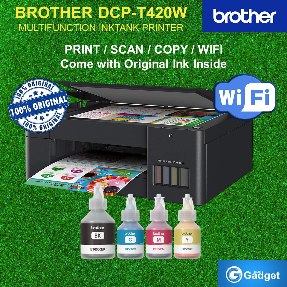 Brother DCPT420W Multifunction Print,Copy,Scan,Wireless Inkjet Colour
